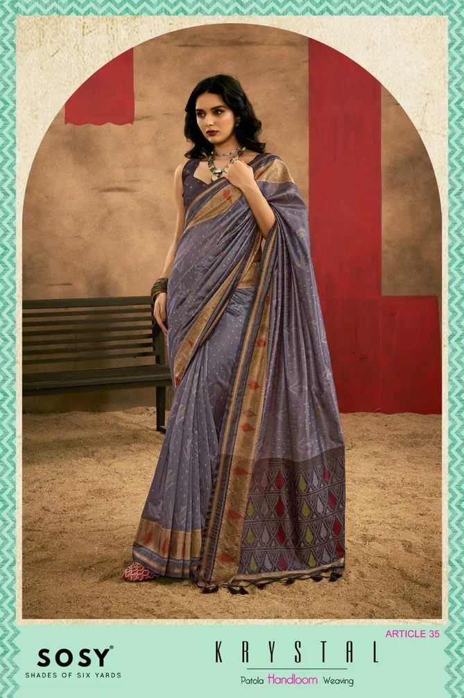 Krystal By Sosy Handloom Weaving Silk Sarees Suppliers In India